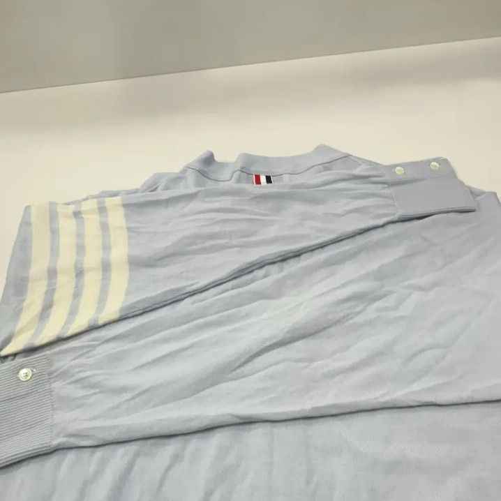 Thom Browne Thom Browne Blue Casual Knit Cardigan for Men Size US M / EU 48-50 / 2 - 11 Thumbnail