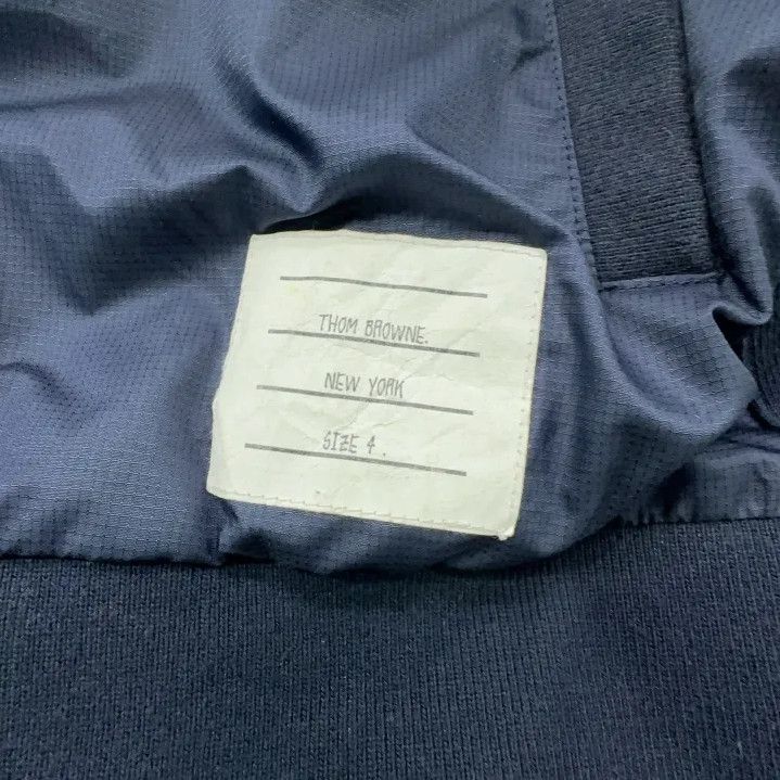 Thom Browne Thom Browne Navy Hooded Jacket for Men Size US M / EU 48-50 / 2 - 6 Thumbnail