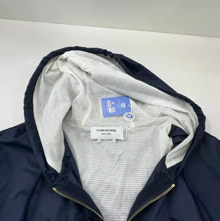 Thom Browne Thom Browne Navy Hooded Jacket for Men Size US M / EU 48-50 / 2 - 7 Thumbnail