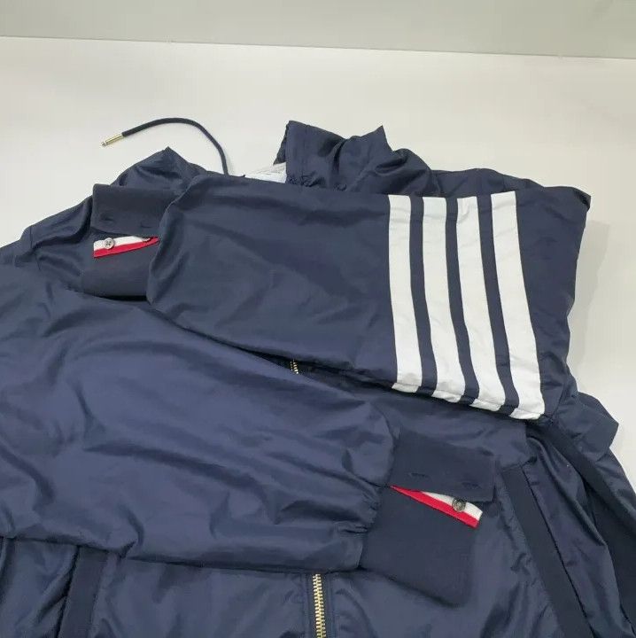 Thom Browne Thom Browne Navy Hooded Jacket for Men Size US M / EU 48-50 / 2 - 10 Thumbnail