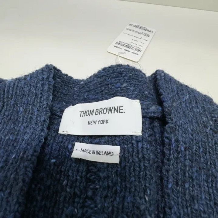 Thom Browne Thom Browne Blue Cable Knit Long Sleeve Sweater Size US M / EU 48-50 / 2 - 4 Thumbnail