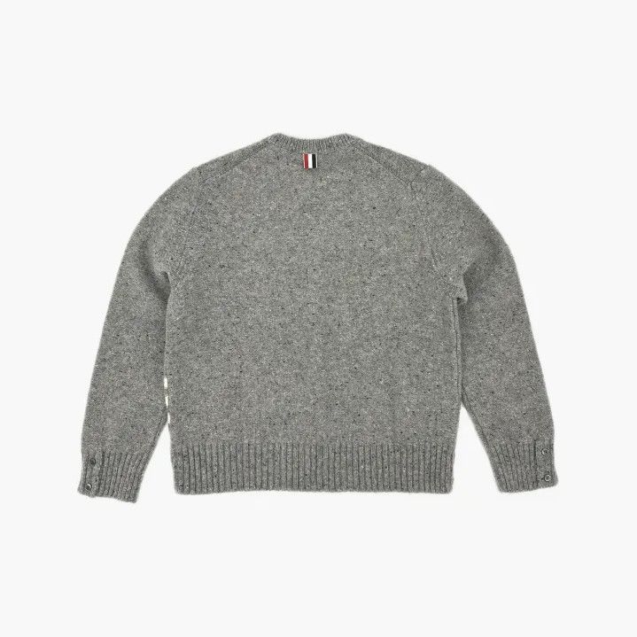 Thom Browne Thom Browne Gray Wool Crewneck Sweater Size US M / EU 48-50 / 2 - 3 Thumbnail
