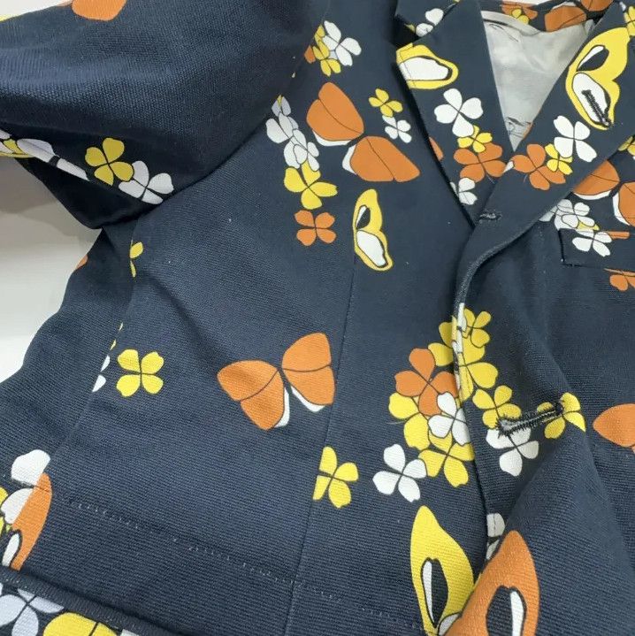Thom Browne Thom Browne Floral Print Long Sleeve Jacket Size US M / EU 48-50 / 2 - 9 Thumbnail