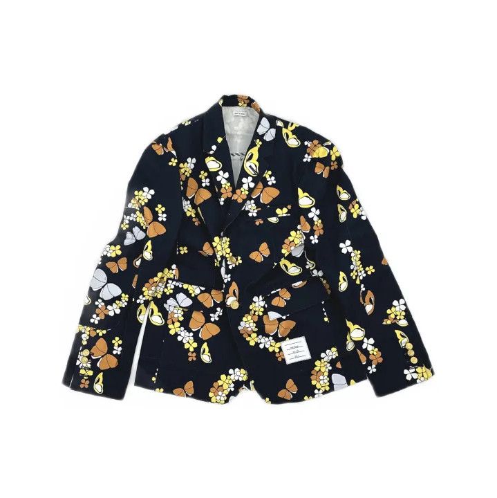Thom Browne Thom Browne Floral Print Long Sleeve Jacket Size US M / EU 48-50 / 2 - 2 Thumbnail