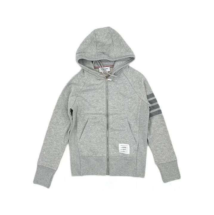 Thom Browne Thom Browne Gray Casual Hooded Jacket Size US S / EU 44-46 / 1 - 2 Thumbnail