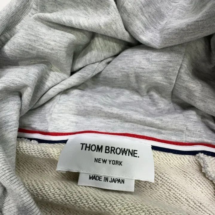 Thom Browne Thom Browne Gray Casual Hooded Jacket Size US S / EU 44-46 / 1 - 4 Thumbnail