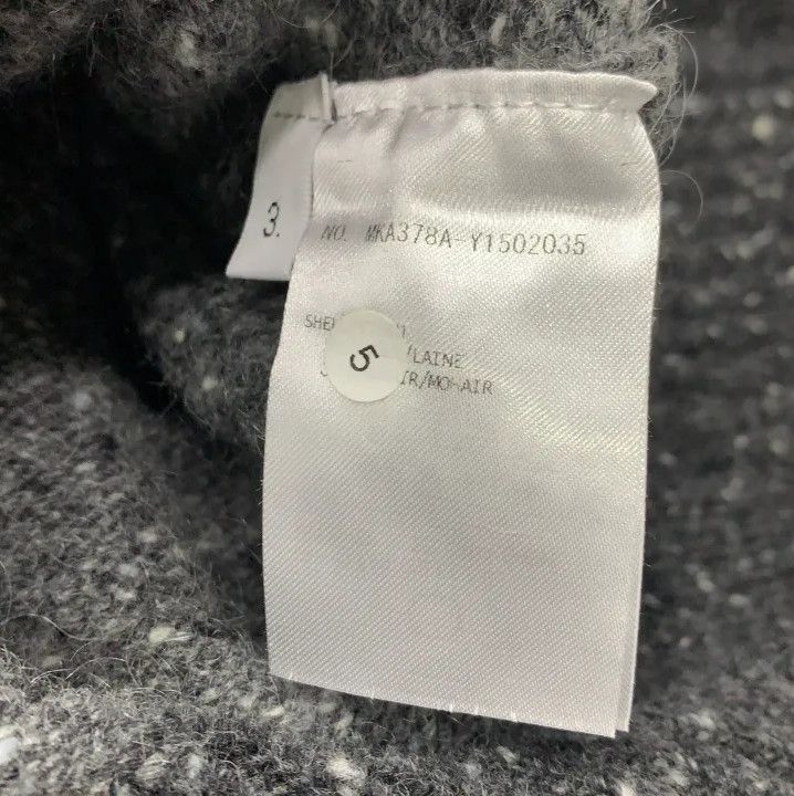 Thom Browne Thom Browne Gray Textured Wool Sweater for Men Size US M / EU 48-50 / 2 - 2 Thumbnail