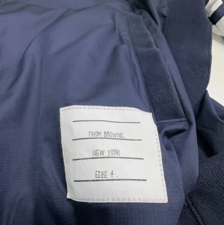 Thom Browne Thom Browne Navy Hooded Long Sleeve Jacket Size US S / EU 44-46 / 1 - 5 Thumbnail