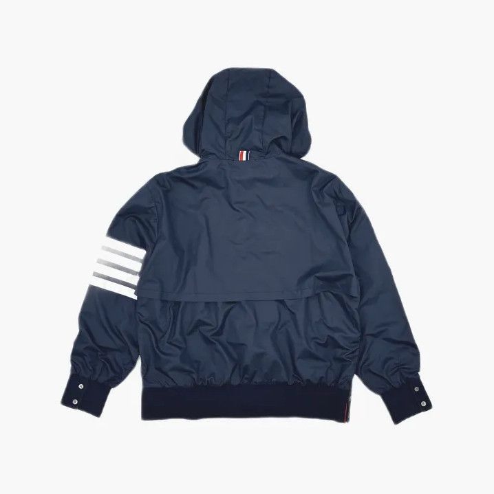 Thom Browne Thom Browne Navy Hooded Long Sleeve Jacket Size US S / EU 44-46 / 1 - 3 Thumbnail