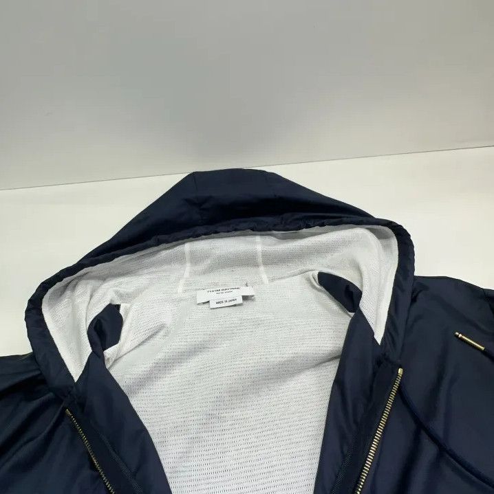 Thom Browne Thom Browne Navy Hooded Long Sleeve Jacket Size US S / EU 44-46 / 1 - 8 Thumbnail