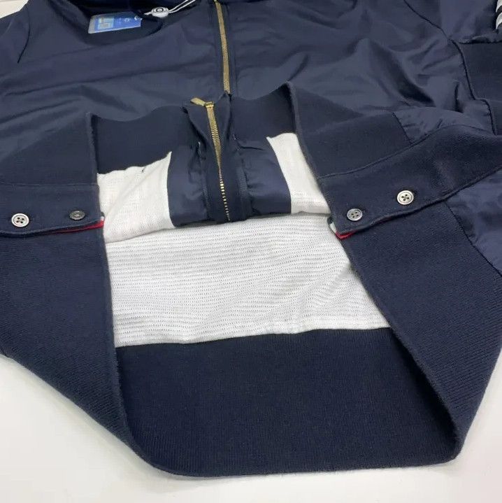 Thom Browne Thom Browne Navy Hooded Long Sleeve Jacket Size US S / EU 44-46 / 1 - 12 Thumbnail