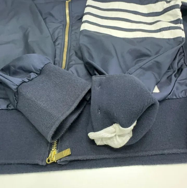 Thom Browne Thom Browne Navy Hooded Long Sleeve Jacket Size US S / EU 44-46 / 1 - 13 Thumbnail