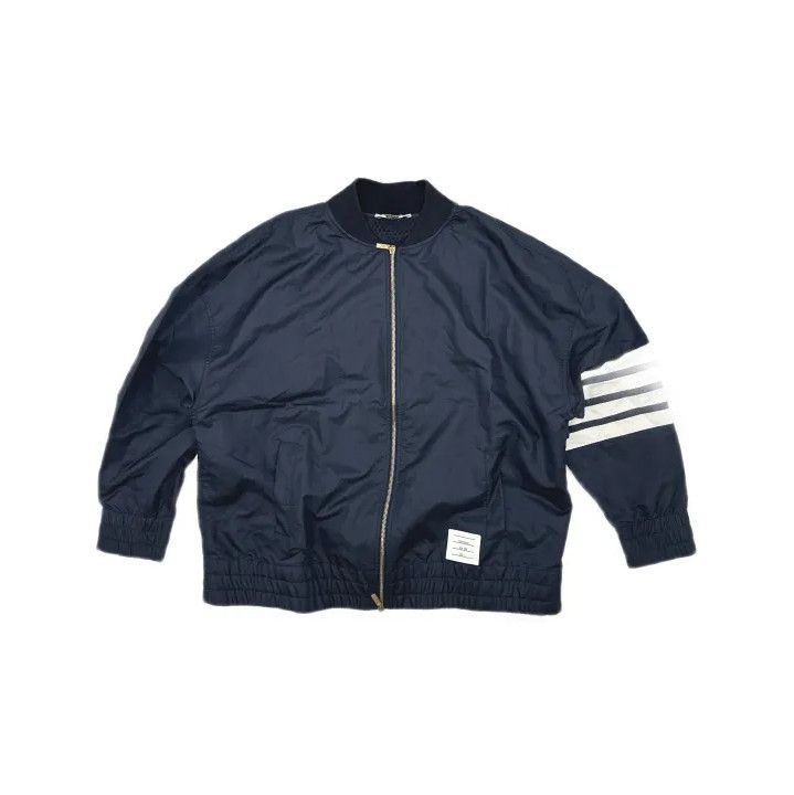 Thom Browne Thom Browne Classic Zip Jacket with Stripes Size US M / EU 48-50 / 2 - 2 Thumbnail