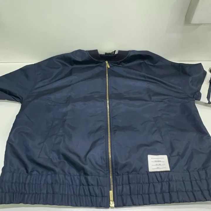 Thom Browne Thom Browne Classic Zip Jacket with Stripes Size US M / EU 48-50 / 2 - 10 Thumbnail