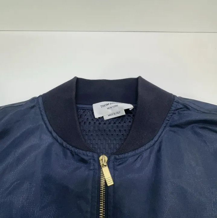 Thom Browne Thom Browne Classic Zip Jacket with Stripes Size US M / EU 48-50 / 2 - 8 Thumbnail