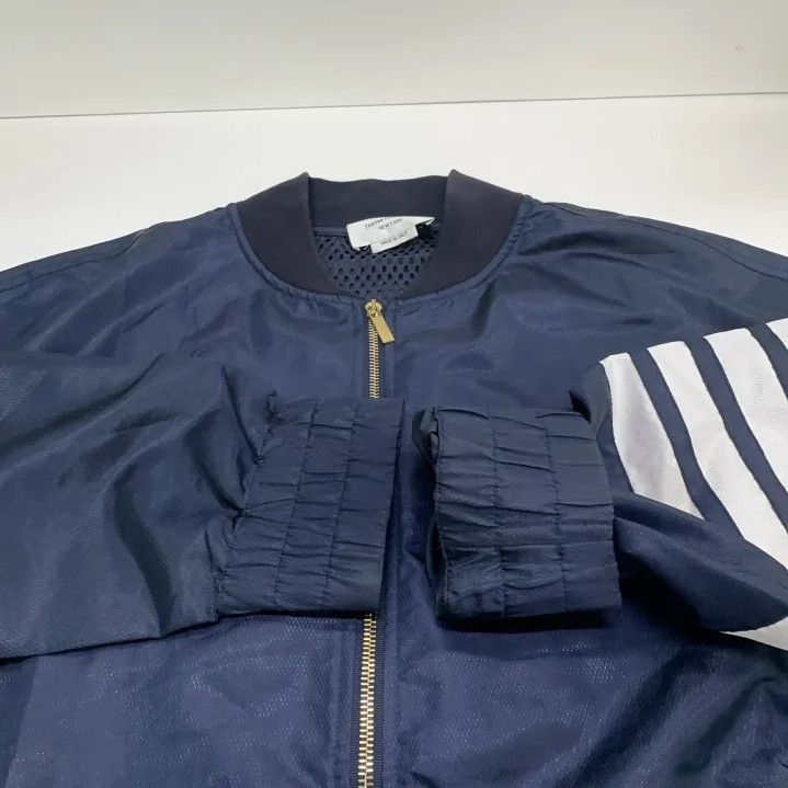 Thom Browne Thom Browne Classic Zip Jacket with Stripes Size US M / EU 48-50 / 2 - 9 Thumbnail