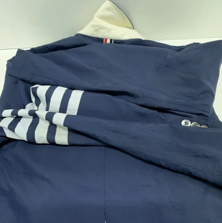 Thom Browne Thom Browne Striped Long Coat for Men Size US S / EU 44-46 / 1 - 14 Thumbnail