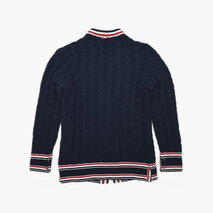 Thom Browne Thom Browne V-Neck Knitwear with Stripes Size US M / EU 48-50 / 2 - 3 Thumbnail