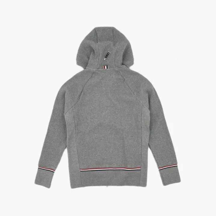Thom Browne Thom Browne Gray Zip-Up Hooded Jacket Size US S / EU 44-46 / 1 - 3 Thumbnail