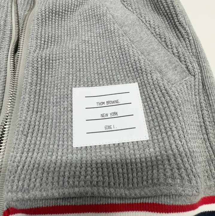 Thom Browne Thom Browne Gray Zip-Up Hooded Jacket Size US S / EU 44-46 / 1 - 6 Thumbnail