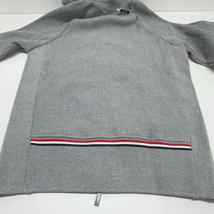 Thom Browne Thom Browne Gray Zip-Up Hooded Jacket Size US S / EU 44-46 / 1 - 14 Thumbnail