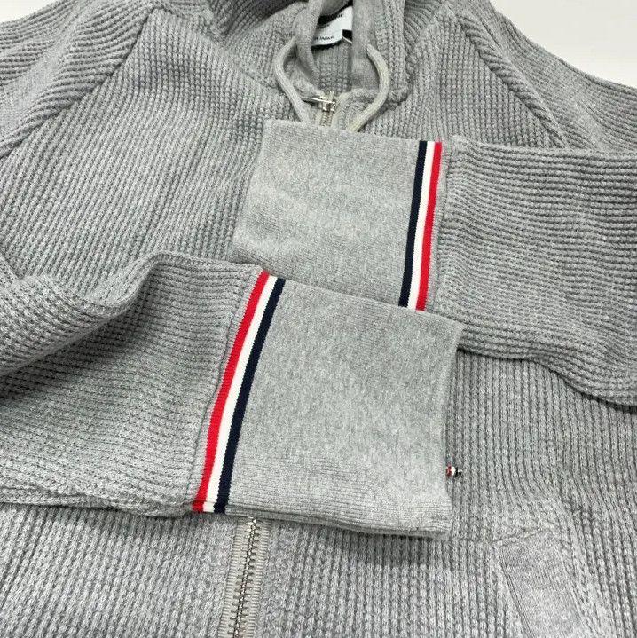 Thom Browne Thom Browne Gray Hooded Zip Jacket Size US M / EU 48-50 / 2 - 12 Thumbnail