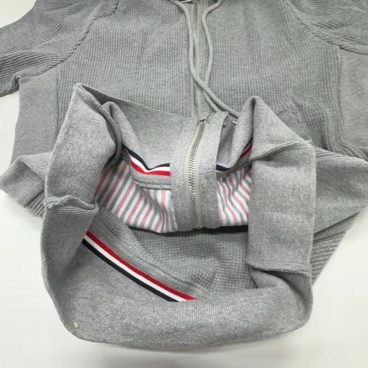 Thom Browne Thom Browne Gray Hooded Zip Jacket Size US M / EU 48-50 / 2 - 10 Thumbnail