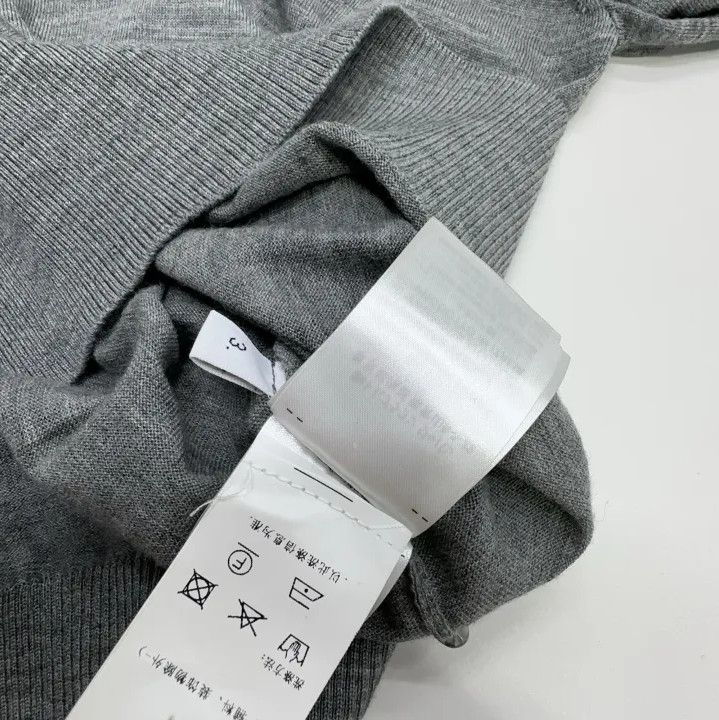 Thom Browne Thom Browne Gray Striped Detail Crewneck Sweater Size US M / EU 48-50 / 2 - 6 Thumbnail