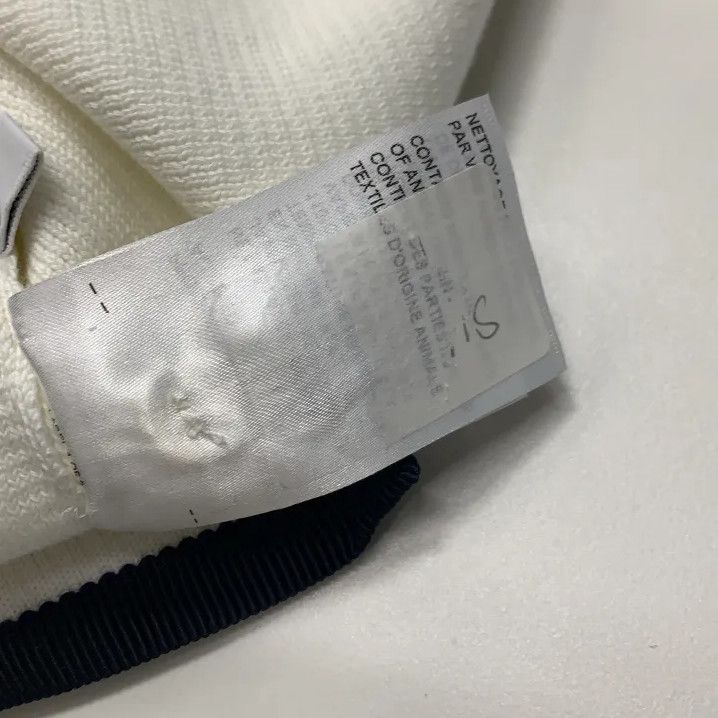 Thom Browne Thom Browne White Ribbed Detail Sweater for Men Size US M / EU 48-50 / 2 - 6 Thumbnail