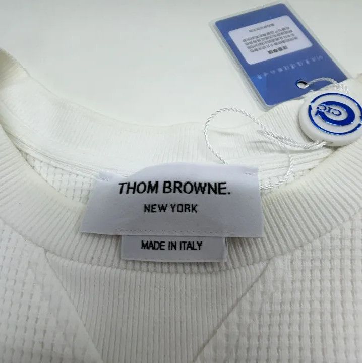 Thom Browne Thom Browne White Short Sleeve T-Shirt Size US M / EU 48-50 / 2 - 6 Thumbnail