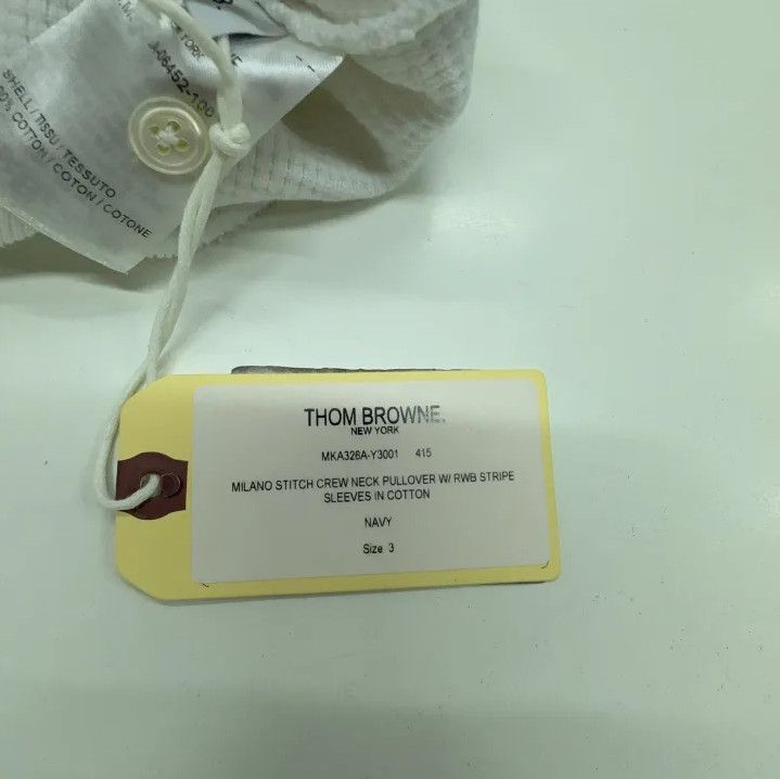 Thom Browne Thom Browne White Short Sleeve T-Shirt Size US M / EU 48-50 / 2 - 5 Thumbnail
