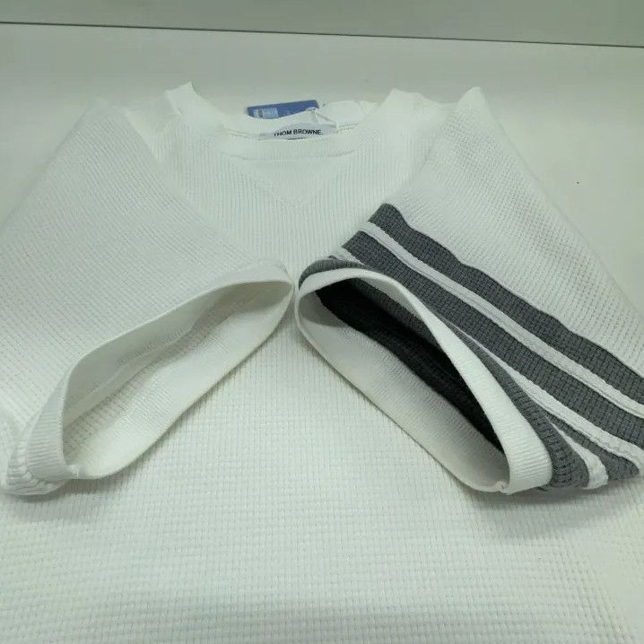 Thom Browne Thom Browne White Short Sleeve T-Shirt Size US M / EU 48-50 / 2 - 10 Thumbnail