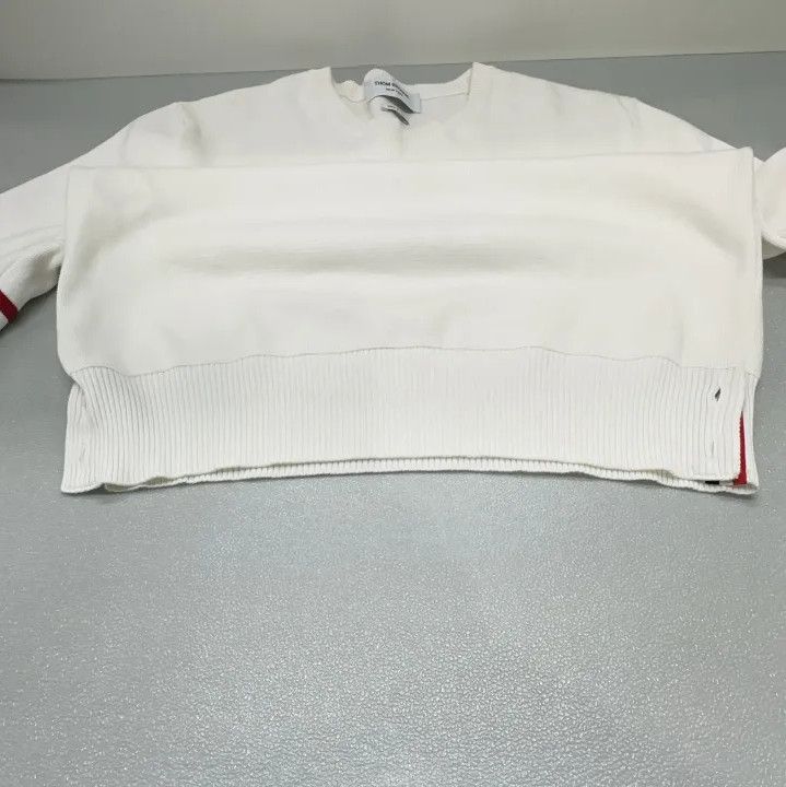 Thom Browne Thom Browne Classic Stripe Crewneck Sweater for Men Size US S / EU 44-46 / 1 - 9 Thumbnail