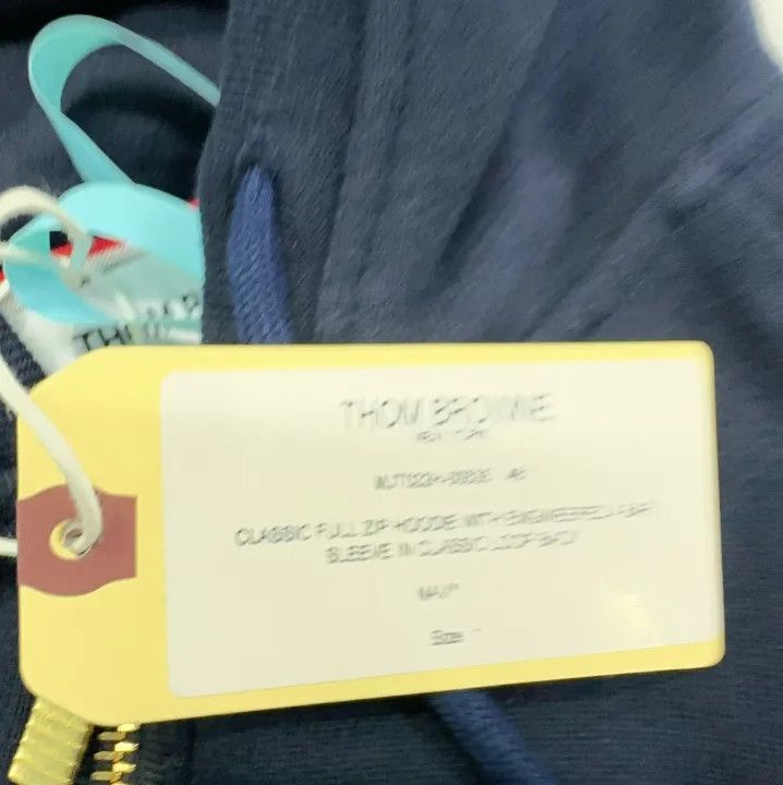 Thom Browne Thom Browne Classic Striped Zip Hoodie for Men Size US M / EU 48-50 / 2 - 6 Thumbnail