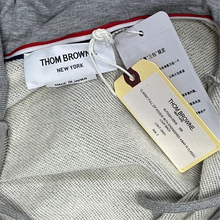 Thom Browne Thom Browne Gray IVY Boy Zip Hoodie Size US S / EU 44-46 / 1 - 2 Thumbnail