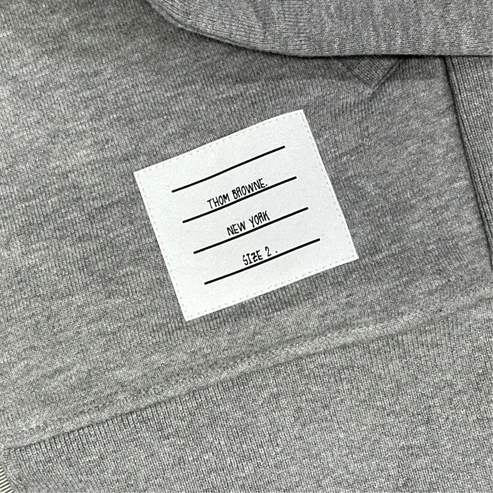 Thom Browne Thom Browne Gray IVY Boy Zip Hoodie Size US S / EU 44-46 / 1 - 3 Thumbnail