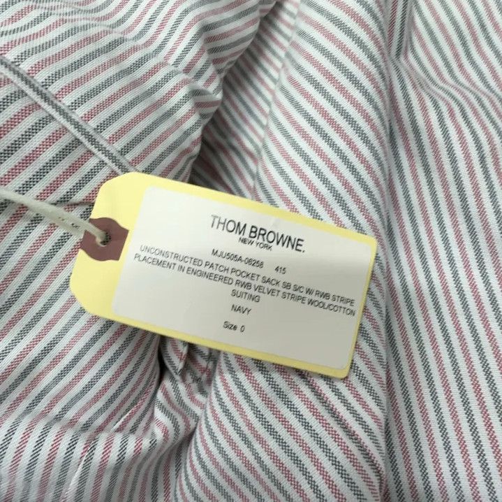 Thom Browne Thom Browne Long Sleeve Blazer with Striped Detail Size US M / EU 48-50 / 2 - 2 Thumbnail