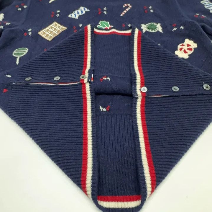 Thom Browne Thom Browne Colorful Knitted Sweater with Holiday Motifs Size US S / EU 44-46 / 1 - 8 Thumbnail
