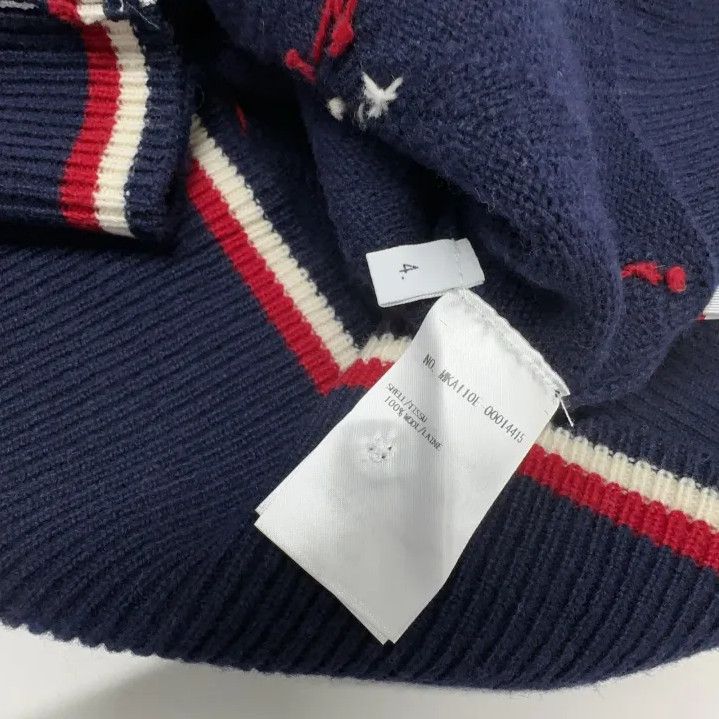 Thom Browne Thom Browne Colorful Knitted Sweater with Holiday Motifs Size US S / EU 44-46 / 1 - 5 Thumbnail