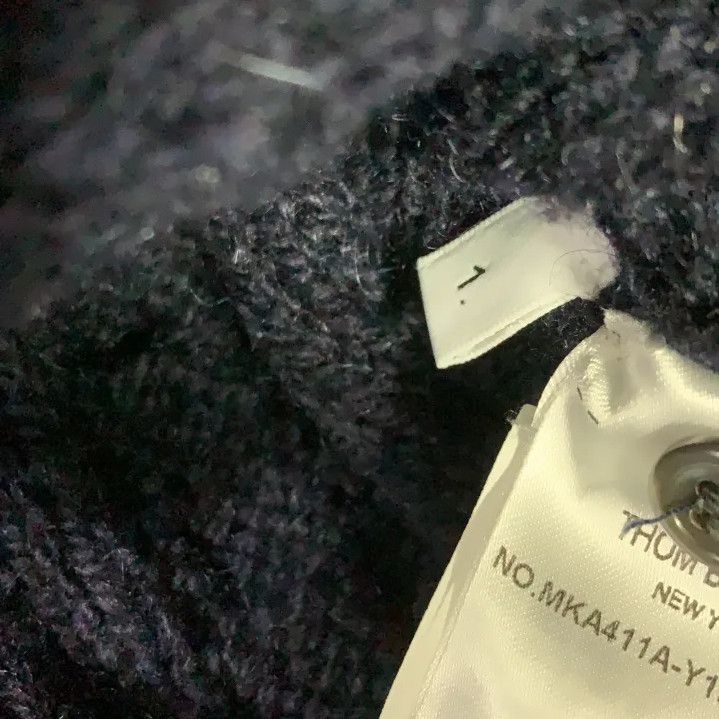 Thom Browne Thom Browne Signature Navy Crew Neck Sweater Size US S / EU 44-46 / 1 - 5 Thumbnail