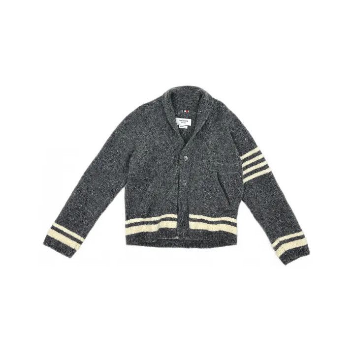 Thom Browne Thom Browne Casual Knitted Cardigan with Stripes Size US S / EU 44-46 / 1 - 2 Thumbnail