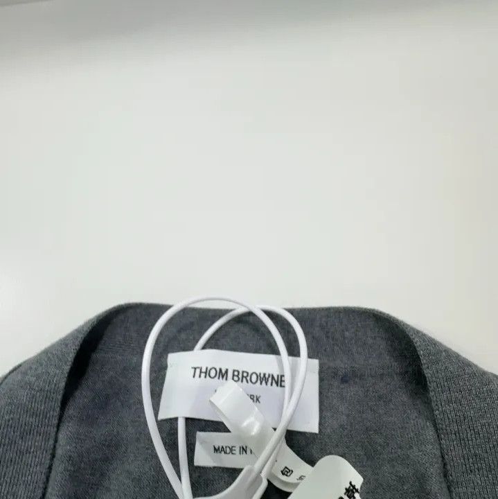 Thom Browne Thom Browne Classic Grey V-Neck Cardigan Sweater Size US S / EU 44-46 / 1 - 4 Thumbnail