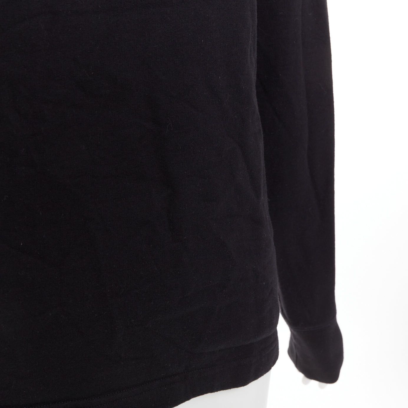 Balenciaga BALENCIAGA Demna 2020 black fleece lined distressed inside out turtleneck top M Size M / US 6-8 / IT 42-44 - 7 Thumbnail