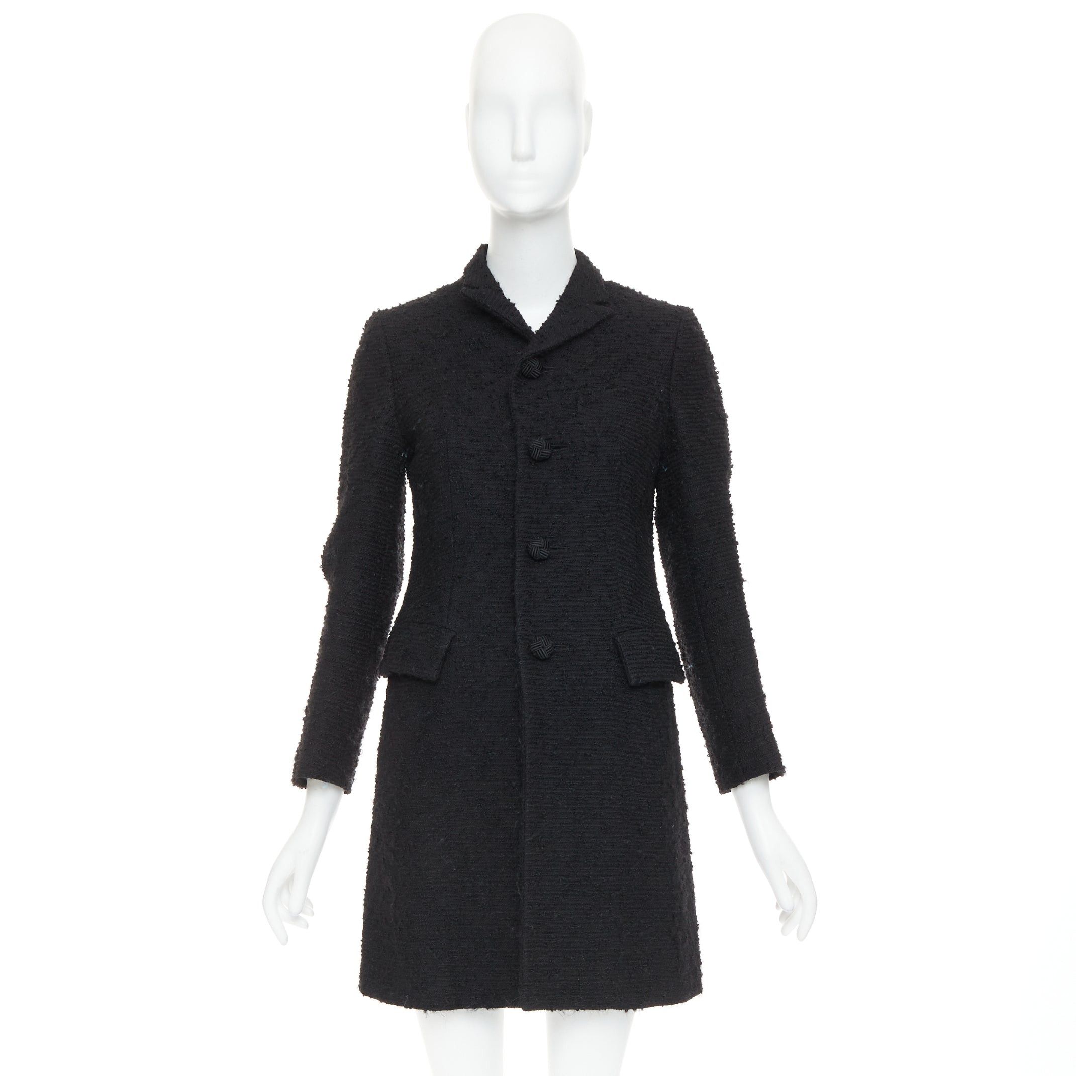 Junya Watanabe JUNYA WATANABE 2014 black wool tweed flap pocket collared coat XS Size XS / US 0-2 / IT 36-38 - 10 Thumbnail
