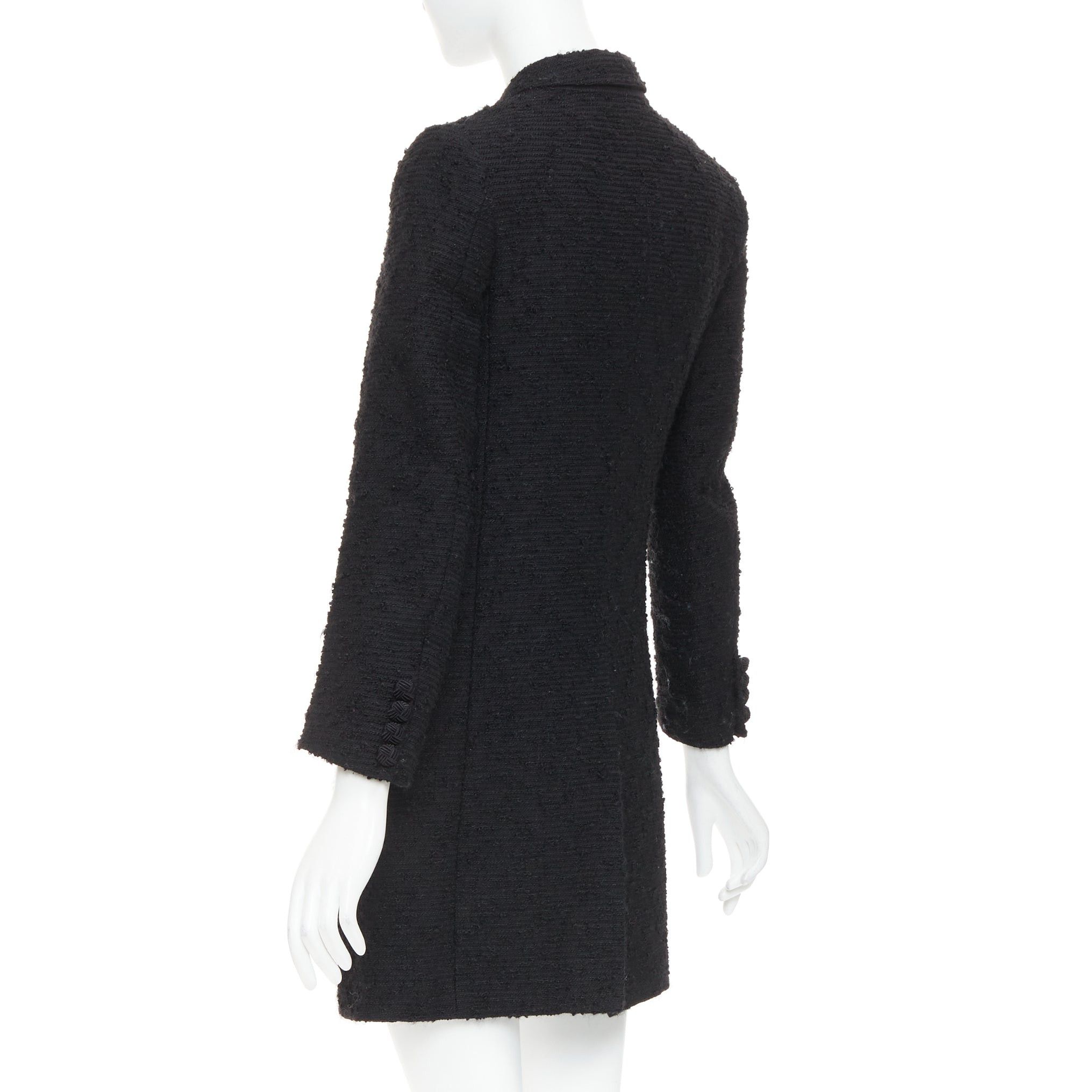 Junya Watanabe JUNYA WATANABE 2014 black wool tweed flap pocket collared coat XS Size XS / US 0-2 / IT 36-38 - 7 Thumbnail