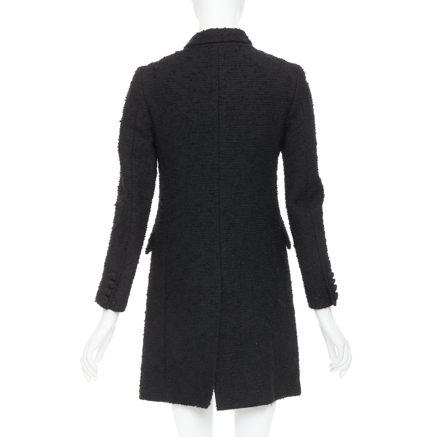 Junya Watanabe JUNYA WATANABE 2014 black wool tweed flap pocket collared coat XS Size XS / US 0-2 / IT 36-38 - 6 Thumbnail