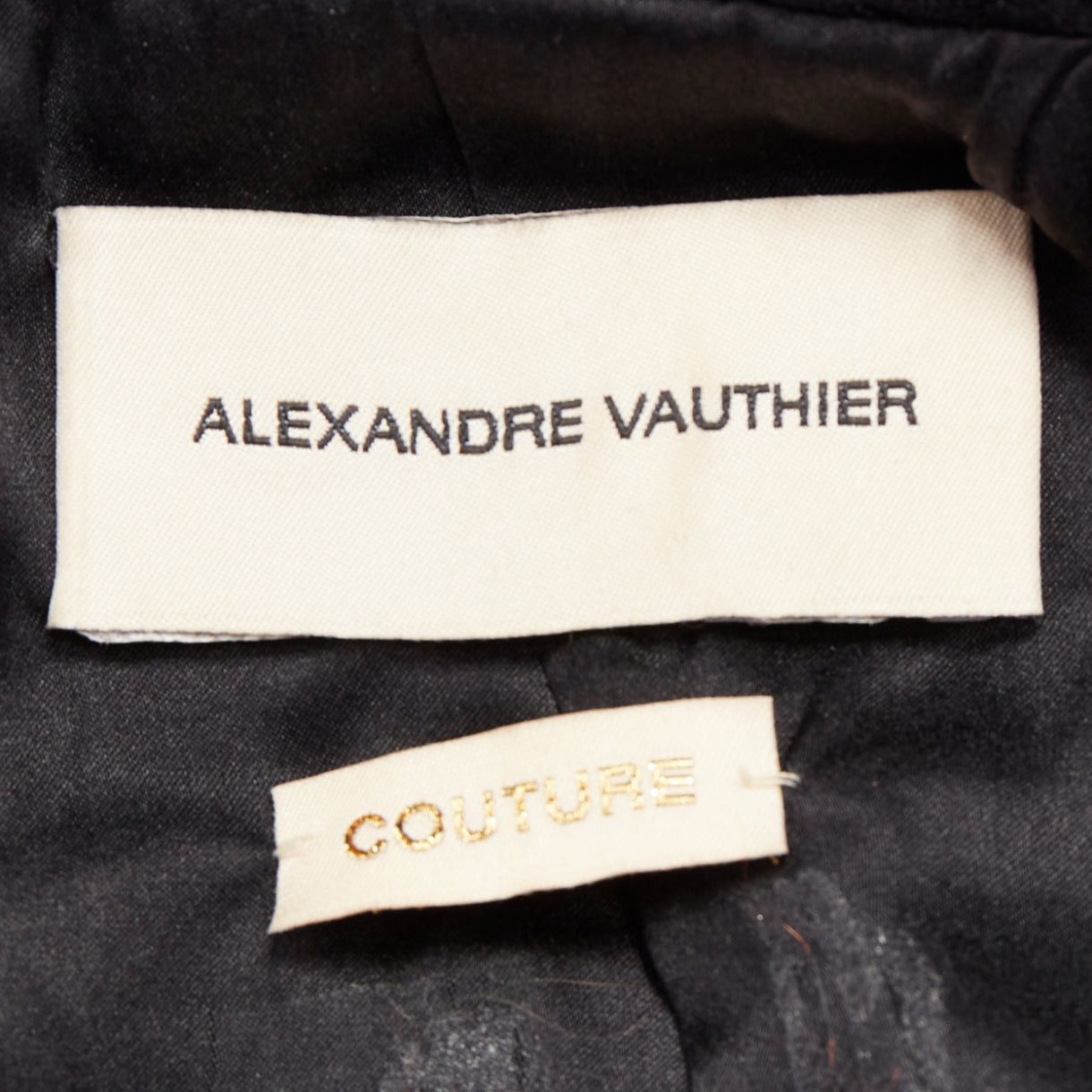 Alexandre Vauthier rare ALEXANDRE VAUTHIER COUTURE SS2021 Runway black velvet rhinestone crystal embellished crop jacket Size S / US 4 / IT 40 - 10 Thumbnail