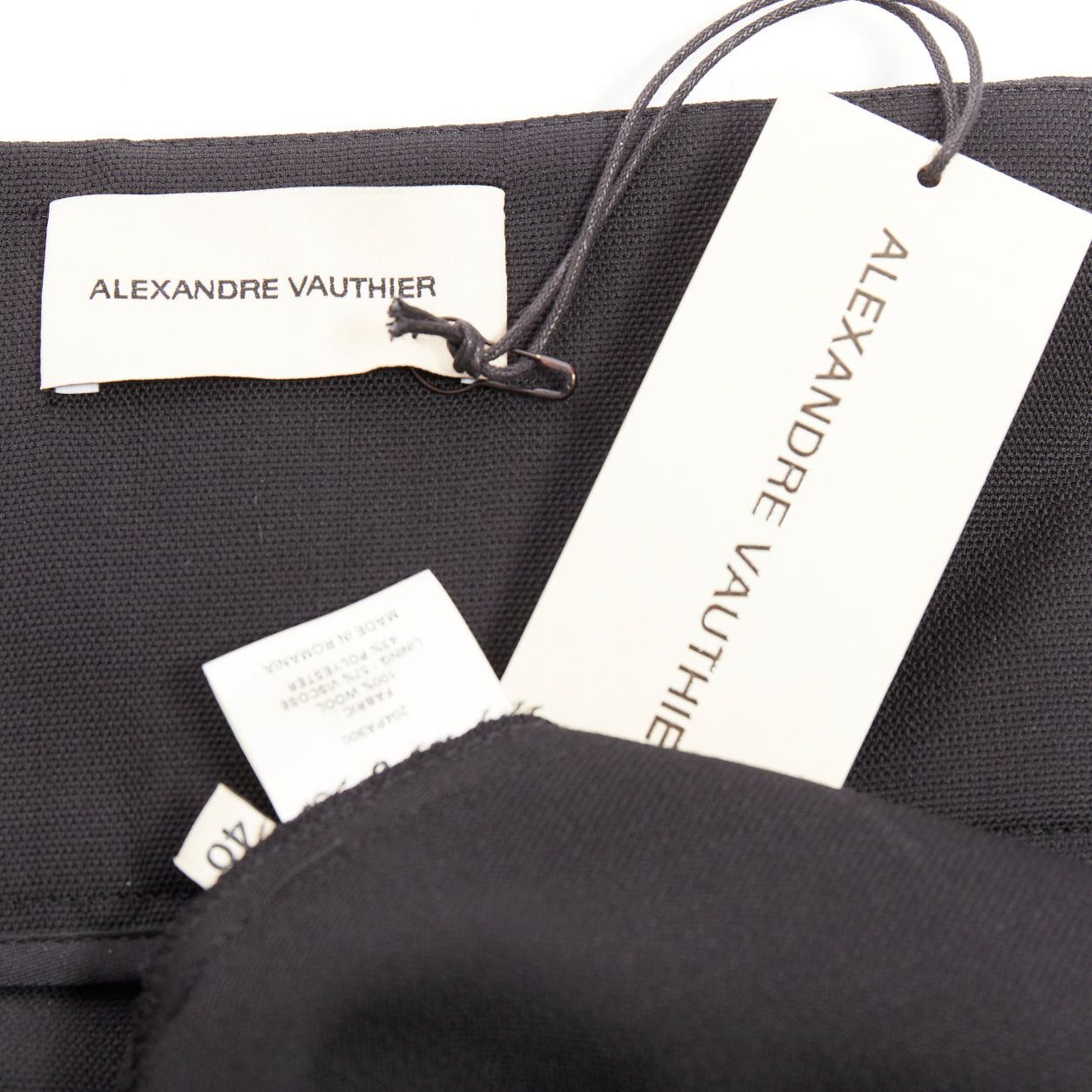 Alexandre Vauthier ALEXANDRE VAUTHIER black high waist pleated zip hem harem pants FR40 L Size 30" / US 8 / IT 44 - 9 Thumbnail