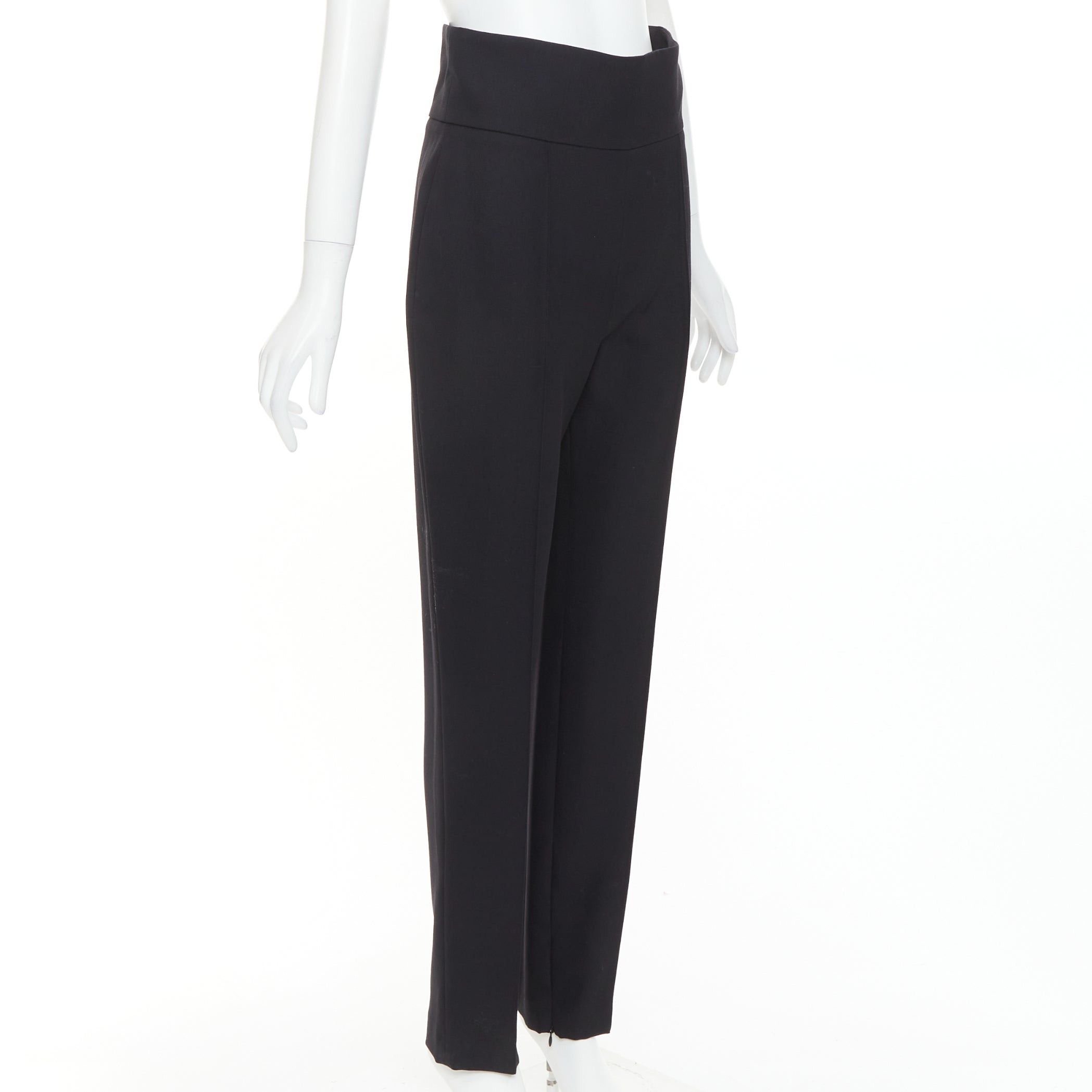 Alexandre Vauthier ALEXANDRE VAUTHIER black high waist pleated zip hem harem pants FR40 L Size 30" / US 8 / IT 44 - 3 Thumbnail