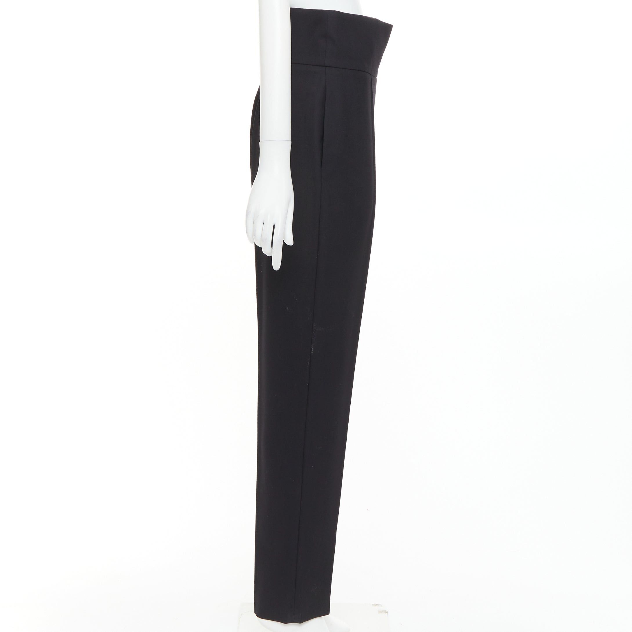 Alexandre Vauthier ALEXANDRE VAUTHIER black high waist pleated zip hem harem pants FR40 L Size 30" / US 8 / IT 44 - 4 Thumbnail